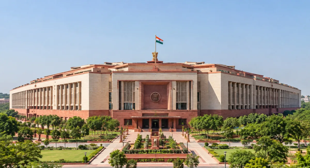 Indian Parliament building representing corporate law reform and compliance in 2026